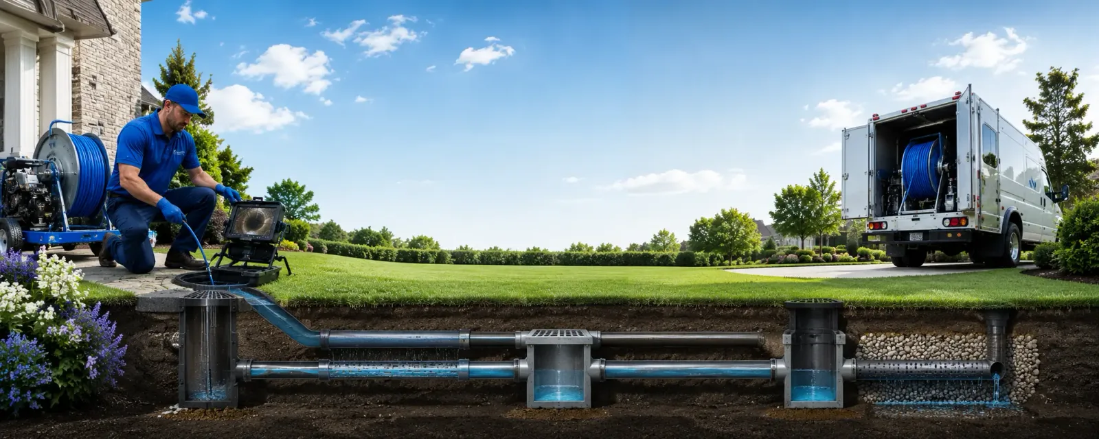 Outdoor drain cleaning information for Fogelsville, PA